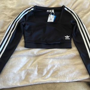 adidas Originals Long Sleeve Crop Top